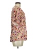 Dolan 100% Polyester Floral Pink Short Sleeve Blouse Size M - photo 4