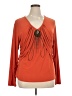 Seventh Avenue Orange Long Sleeve Blouse Size XL - photo 1