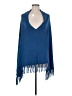 Project 100% Cotton Blue Poncho One size - photo 1