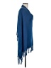 Project 100% Cotton Blue Poncho One size - photo 4
