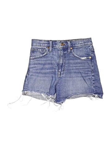 Madewell High-Rise Denim Shorts in Malden Wash (view 1)