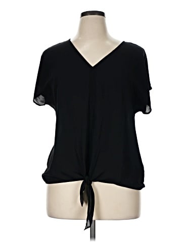INC International Concepts Short Sleeve Blouse (view 1)