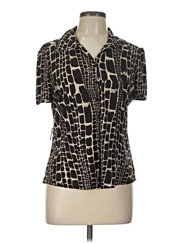 Worthington Short Sleeve Blouse (view 1)