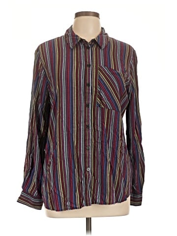Velvet Heart Long Sleeve Button-Down Shirt (view 1)