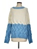 MNG Suit Color Block Blue Pullover Sweater Size XS - photo 1