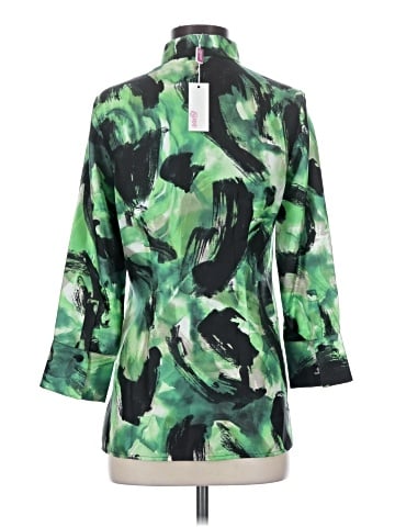 Leggiadro 3/4 Sleeve Silk Top (view 2)
