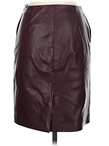 Theory Faux Leather Skirt (view 2)
