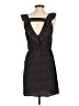 THML 100% Polyester Polka Dots Black Casual Dress Size S - photo 2