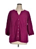 J.Jill Purple 3/4 Sleeve Blouse Size XL - photo 1