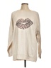 Wildfox Hearts Ivory Pullover Sweater Size Lg (3 or L) - photo 1