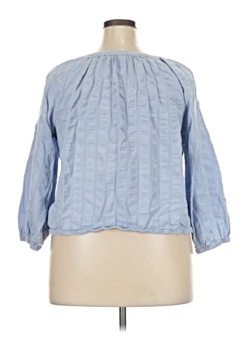 a.n.a. A New Approach 3/4 Sleeve Button-Down Shirt (view 2)