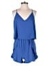 Tyche Solid Blue Romper Size L - photo 1