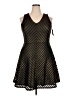 Mossimo 100% Polyester Chevron-herringbone Black Cocktail Dress Size XXL - photo 1