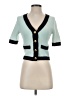 Express 100% Nylon Teal Cardigan Size XS - photo 1