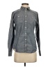 L.L.Bean 100% Cotton Gray Long Sleeve Button-Down Shirt Size XS - photo 1