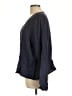 Flax 100% Linen Blue 3/4 Sleeve Blouse Size 10 (M) - photo 5