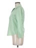 Theory 100% Cotton Stripes Green 3/4 Sleeve Button-Down Shirt Size M - photo 5