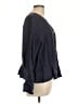 Flax 100% Linen Blue 3/4 Sleeve Blouse Size 10 (M) - photo 4