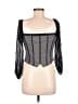 Bebe Black 3/4 Sleeve Blouse Size M - photo 2