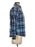 L.L.Bean 100% Cotton Plaid Blue Long Sleeve Button-Down Shirt Size XS - photo 4