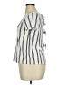 Moa Moa Stripes Ivory Short Sleeve Blouse Size XL - photo 5