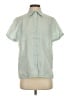 L.L.Bean 100% Linen Solid Green Short Sleeve Button-Down Shirt Size XS - photo 1