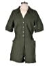 Nicole Miller New York Solid Green Romper Size M - photo 1