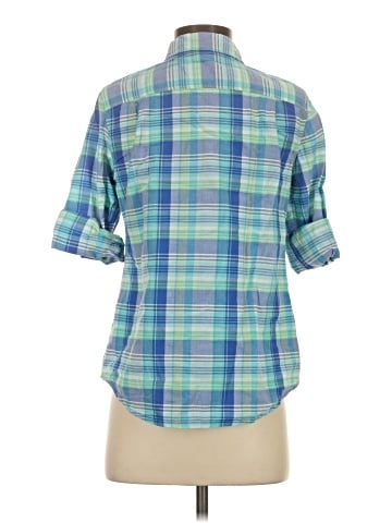 L.L.Bean 3/4 Sleeve Button-Down Shirt (view 2)