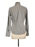 Theory Stripes Gray Long Sleeve Blouse Size L - photo 2
