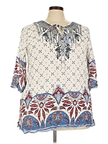 Suzanne Betro 3/4 Sleeve Blouse (view 1)