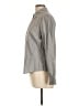 Theory Stripes Gray Long Sleeve Blouse Size L - photo 5