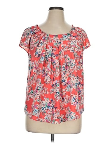 LC Lauren Conrad Short Sleeve Blouse (view 1)