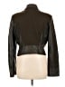 Nicole Miller 100% Leather Brown Leather Jacket Size L - photo 2