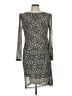 Tommy Hilfiger Paisley Gray Cocktail Dress Size 10 - photo 1