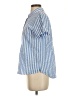 L.L.Bean 100% Cotton Stripes Blue Short Sleeve Button-Down Shirt Size XS - photo 5
