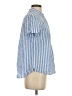 L.L.Bean 100% Cotton Stripes Blue Short Sleeve Button-Down Shirt Size XS - photo 4