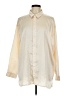 Missguided Ivory Long Sleeve Button-Down Shirt Size 10 - photo 1