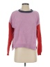 525 America 100% Cotton Color Block Purple Pullover Sweater Size XS - photo 1