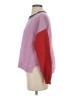 525 America 100% Cotton Color Block Purple Pullover Sweater Size XS - photo 5