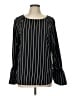 dalia 100% Polyester Black Long Sleeve Blouse Size L - photo 1