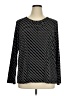 Liz Claiborne Polka Dots Black Long Sleeve Top Size 1X - photo 1