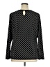 Liz Claiborne Polka Dots Black Long Sleeve Top Size 1X - photo 2