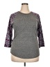Lularoe Gray 3/4 Sleeve Top Size 22 - 24 - photo 1
