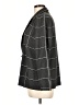 MING WANG Plaid Gray Black Blazer Size L - photo 5