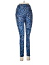 X by Gottex Animal Print Blue Leggings Size M - photo 1
