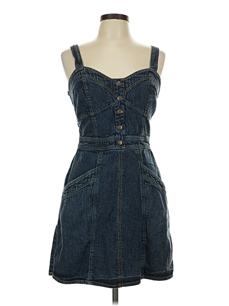 Pre-owned Japna Casual Dress In Blue