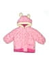 Assorted Brands 100% Polyester Hearts Pink Snow Jacket 9-12 MO / 12 MO - photo 1