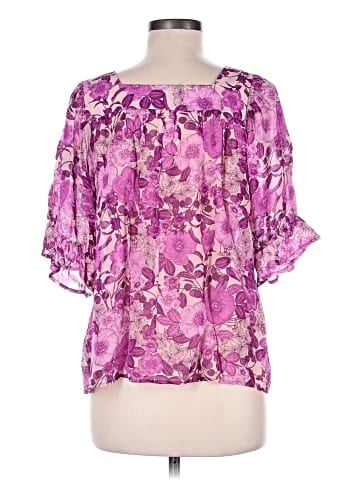 Karen Kane Short Sleeve Blouse (view 2)