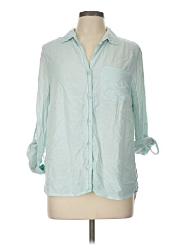 Velvet Heart 3/4 Sleeve Button-Down Shirt (view 1)