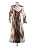 Ivonne 100% Polyester Animal Print Brown Coat Size 6 - photo 1